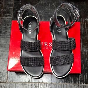GUESS Black Beaded Women's Sandals
